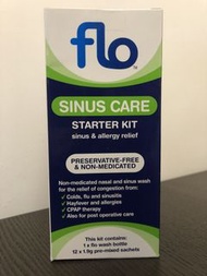 Flo Sinus Care Starter Kit 深層鼻竇沖洗瓶套裝 連12包生理鹽粉