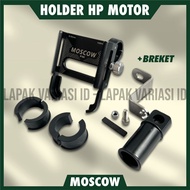 HP GUB P90 MOTORCYCLE HOLDER NMAX PCX BYSON LEXI HANDLEBAR MIRROR HAND PHONE ALUMINUMhp CELLPHONE SU