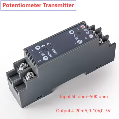 0-500ohm 1Kohm to 0-10V Potentiometer Transmitter Sensor 5Kohm 10Kohm 4-20mA 0-5V Potentiometer Sign