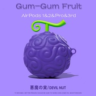 One Piece Gum-Gum Fruit AirPods 3/Pro/2 Case Protective Cover