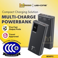 [CCC CERTIFIED] WEKOME Powerbank Fast Charging Multi-Charge Portable 20000mah Flight Safe 27W MDWP93