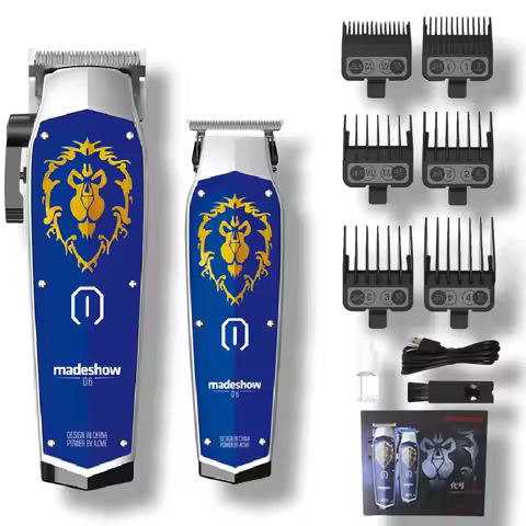 Madeshow D3 Hair Cutter Professional Oil Head Hair Clipper Titanium Plated Ceramic Blade 7000rpm Hai