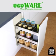 ecoWARE 250mm 3 Tier Multi-function Pull Out Basket