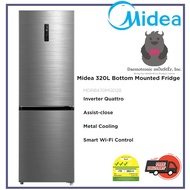 Midea MDRB470MGD28 320L Bottom Mounted 2 Door Fridge