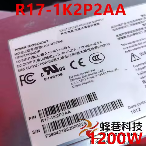 Almost New Original PSU For Chicony 1200W Power Supply R17-1K2P2AA