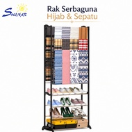Hijab Rack, Hijab Rack, Multifunctional Hijab Rack Amazing Shoe Rack, Size 51 x 24 x 140 CM