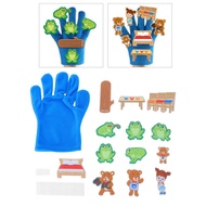 buybest1 Kids Felt Glove Puppets Safe Easy Clean Storytelling Gloves Puppet for Preschool Daycare St