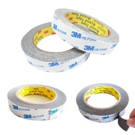 Double Tape 3M PE Foam Perekat Solasi DoubleTape BB Busa 20 mm X 4.5 M 20mm X 4.5M Motor Mobil Rumah