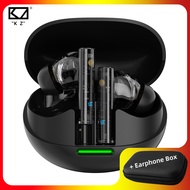 KZ Carol Pro หูฟังอินเอียร์ไร้สาย Faeal PU กล่องเก็บของสี่เหลี่ยมบลูทูธ5.4 6ไมค์ระบบตัดเสียงรบกวนแบบ