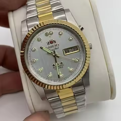 118A Store Automatic Mechanical Unisex Sports Orient Watch Diamond Dial Full Function World Time Sta