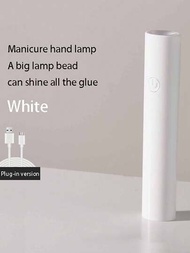 1入組便攜式手持式指甲燈，單光源，迷你UV LED燈，適用於凝膠指甲油固化