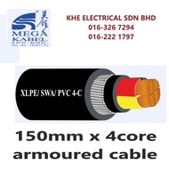 Mega Kabel 150mm x 4core XLPE/SWA/PVC Armoured Cable