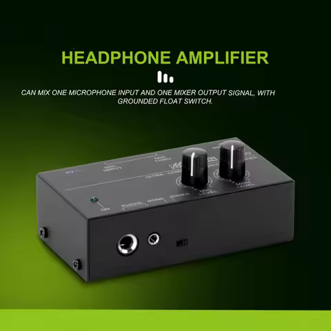 New Portable Headphone Amplifier Ultra-Compact Microphone Preamplifier MA400 Audio Stereo/mono Amp 6