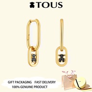 TOUS  Gold Plated Hoop earrings spinels TOUS Camille Valentine's Day Anniversary Jewelry