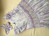 手工刺繡洋裝女童尺寸80-120公分花色可訂製Liberty布料DMC繡線