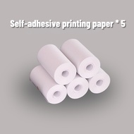 5 Rolls Thermal Paper Camera Printing White Children Camera Wood Pulp Instant Print Kids Rolling Pap