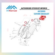 [100% ORIGINAL] QJ MOTOR AX200S EXHAUST COVER & RIGHT CONNECTING PLATE SILVER (S6) - PRE ORDER BY CU