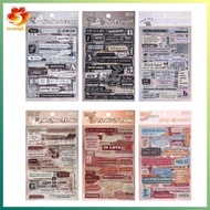 [hzsdakjjh.] Word Stickers Journaling Scrapbooking Junk Journal