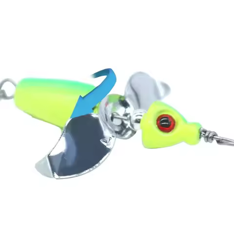 TAKEDO LX04 45mm 11g Propeller Fishing Lure Spinner Spoon Bait Jigging Lure Wobbers Bait for Bass Tr