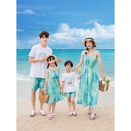 Boho Family Beach Outfit - Mom & Daughter Seaside Swimwear Set