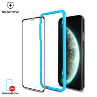 SmartDevil Tempered Glass Film For iPhone 11 iPhone 11 Pro Max iPhone X XS XSMax XR iPhone 15 Pro Max iPhone 14 Pro Max 13 Pro max 12 Pro max 15 Plus Screen Protector 9D Full Cover Dust Proof Clear and Black