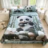 New 5D Summer Cool Quilt Cool Silk Bed Cover Summer Quilt Digital Printed Cool Silk Bed Skirt Bed Co