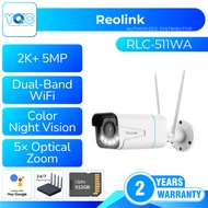 Reolink RLC-511WA 5MP WiFi Spotlight Outdoor Camera Person/Vehicle Detection 5X Optical Zoom 2Way Au
