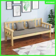All Solid Wood Bench Sofa Chair Balcony Living Room Rental House Simple Leisure Bench Double Triple 