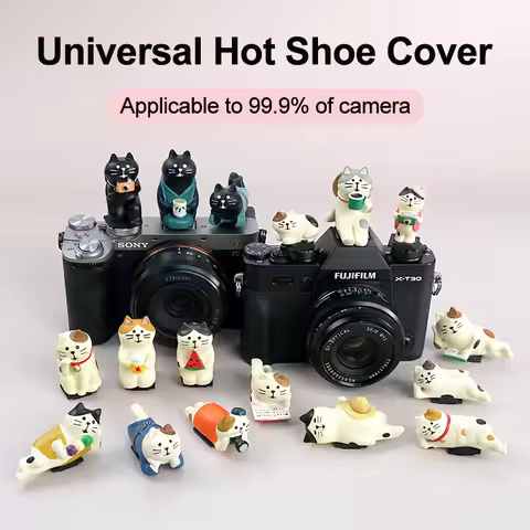Universal Hot Shoe Cover Cat Cute Hot Shoe Protector Flash Cover Cap Silicone for Sony Nikon Canon E