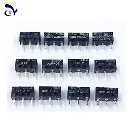 2Pcs/10Pcs mouse micro switch d2fc f 7n D2FC-F-7N(10M)/(OF) D2FC-F-7N(20M)/(OF) D2FC-F-K 50M microsw