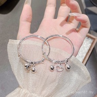Silver Bracelet Pure Silver Bracelet Pure Silver Sterling Silver Cute Bell Full Month Children Gift 