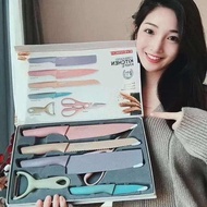 EVERRICH Wheat Straw Gift Knife Set of 6