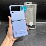 (exhaust) Leather Case, Nillkin QIN Leather Case for Samsung Z Flip 3 5G, Z Flip 3 (Blue) (999)