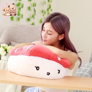 Lifelike Plush Toy Salmon Sushi Cute Japanese Food Shape Fried EggTuna Sushi Soft Pillow
