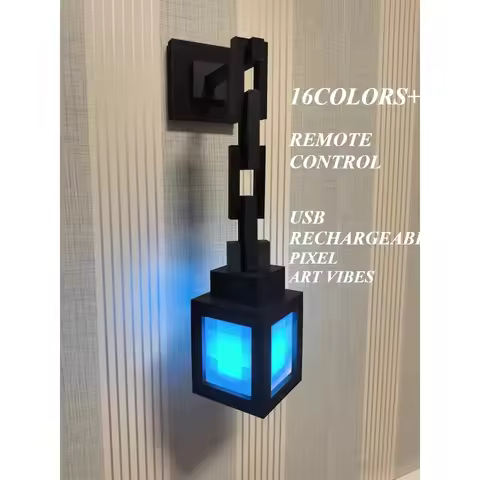 16 color change My World Luminous Lantern, Night light, Charging torch light, children's bedroom amb