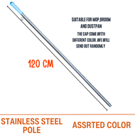 ONS Premium Coconut Fiber Broom & Mop Heads with Assorted Metal Poles - High-Quality Cleaning Tools