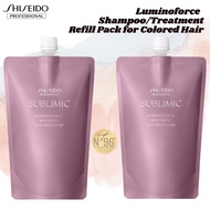 SUBLIMIC (SMC): LUMINOFORCE SHAMPOO/TREATMENT REFILL PACK for COLOURED HAIR 450mL by SHISEIDO PROFESSIONAL