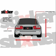 STICKER BELAKANG KERETA WIRA