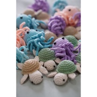 Sea Creature Crochet Keychain Keychain Cute Keychain Crochet Keychain