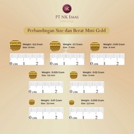 5 Pcs Nk Mini Gold 0.025 Gram (baby Born Envelope Edition) A