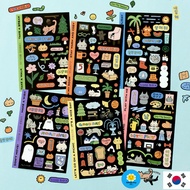 [ICONIC] Doodle Removable Sticker Pack | 6 Sheets | Cute Handwritten & Doodle Designs | Scrapbooking