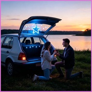 Ambient Lights for Car Star Shape Solar Interior Window Lamp Ambient Lighting Car Interior with Suct