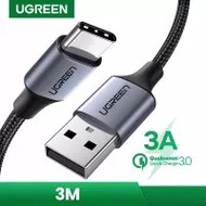Ugreen data cable usb c Quick charging Qualcomm 3.0 cable 3 Meters 3A