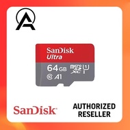 SanDisk Ultra microSDXC SQUAB 64GB A1 C10 U1 UHS-I140MB/s R 4x6 10Y / SDSQUAB-064G-GN6MN