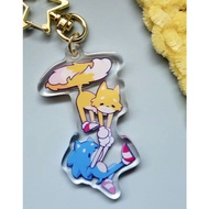 Flying Sonic and Tails Epoxy Acrylic Keychain