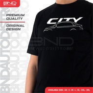 [BND] T-Shirt HONDA City GD8 SIDE T-Shirt City GD8 Silhouette T-Shirt Premium Quality Car T-Shirt