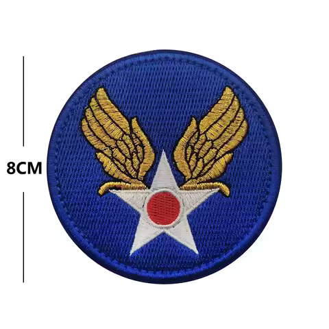 wwii aviation retro air force tactics Embroidered patch hook and loop fasteners Funny Morale badge D