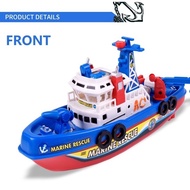 ToyT Baby Care Kids Toy Water Gun Boat Bathing Toys With Light Ship Fire Engine Boat