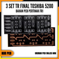 PCB Transistor Final 3 Set Toshiba 2SC500 9x3.5cm FR1 ACC-022