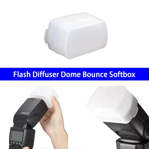 Flash Diffuser Dome Bounce Softbox Light Cover For Godox V850 V860II TT685/600 Canon 580EX II Yongnu